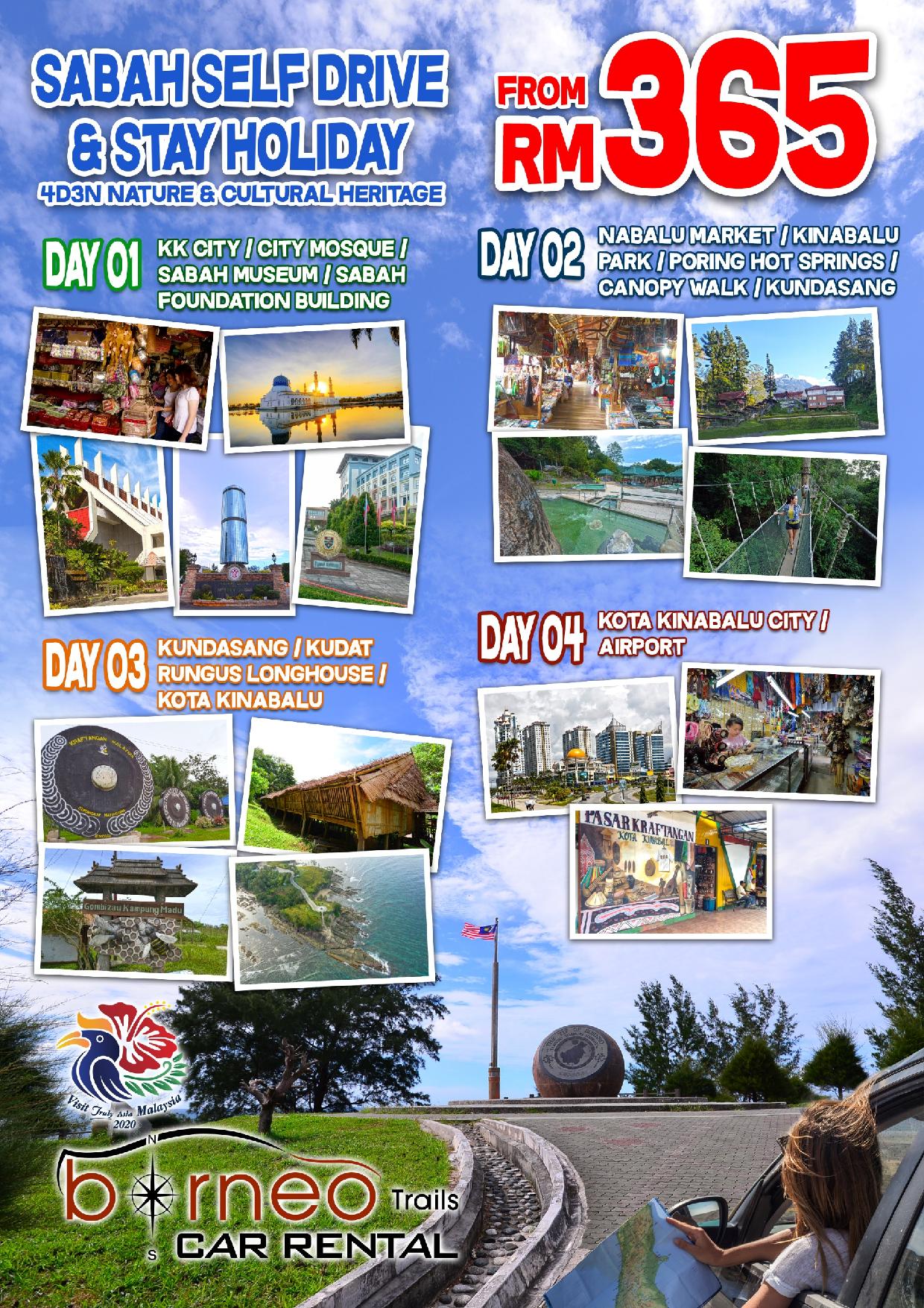 Sabah Tour Package | Borneo Trails Car Rental